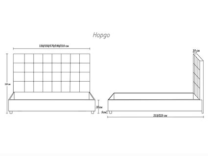 Кровать Димакс Нордо Альбус 90х190