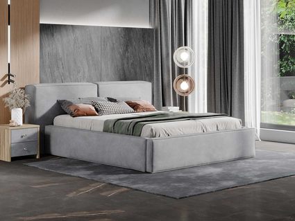 Кровать Сонум Europa Экокожа Коричневый (с основанием)