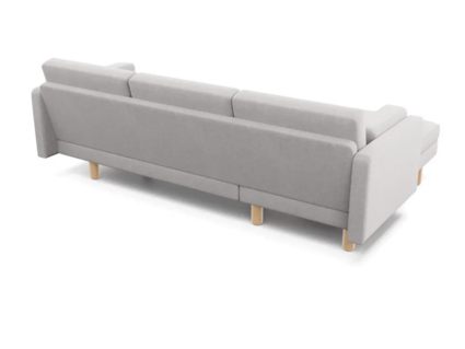 Диван Арско Ингвар угловой трехместный светло-серый Длина 240 см