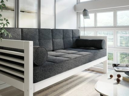 Диван Арско Сега трехместный серый Длина 173 см