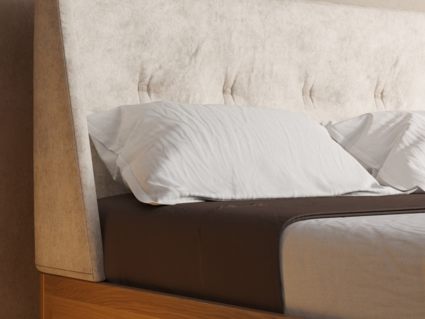 Кровать DreamLine Лацио 4 бук Натуральный/бежевый 150х195