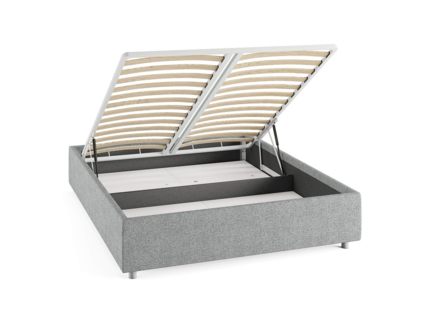 Кровать Сонум Scandinavia Рогожка Деним (с подъемным механизмом) 180х190