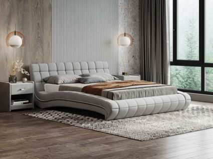 Кровать Сонум Milano Кашемир Латте (с подъемным механизмом) 180х190