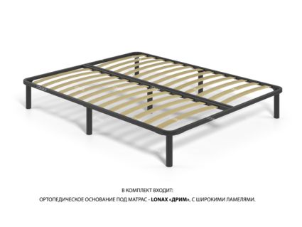 Кровать Lonax Адель велюр Dolly-17 (с основанием) 120х195