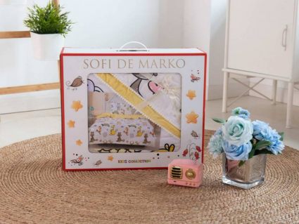 Комплект постельного белья Софи де Марко Дино (желтый) с одеялом 1,5-спальный