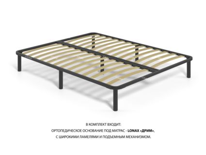 Кровать Lonax Адель велюр Dolly-2 (с подъемным механизмом) 180х200