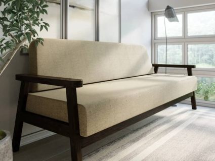 Диван Арско Флори трехместный бежевый