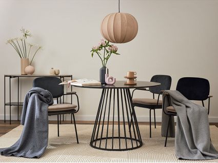 Плед Tkano Essential из шерсти мериноса серый 130х180