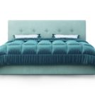 Кровать Nuvola Bianco Lite Velutto 14 (с подъемным механизмом) 140х190